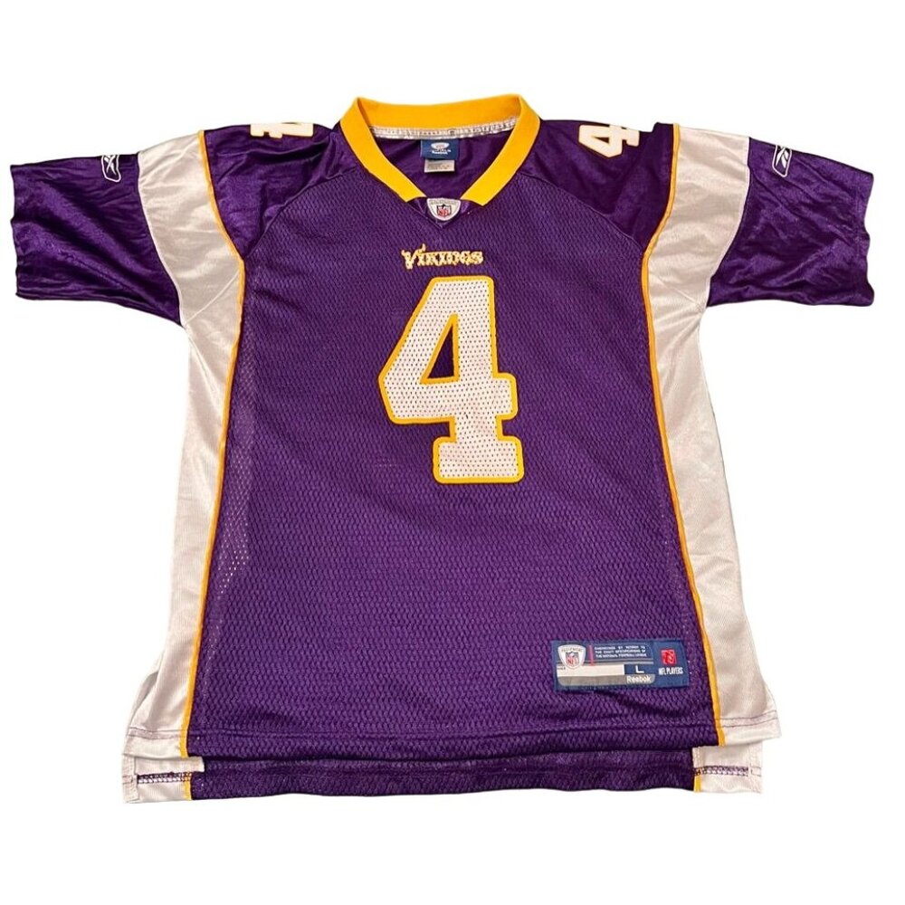 NFL Reebok Onfield Minnesota Vikings Brett Favre #4 Reebok Jersey Youth Large 14